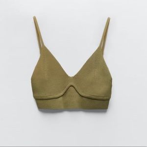 Zara Green Strappy Bralette
